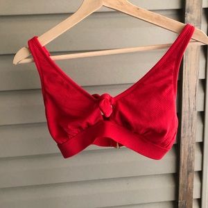 Red bikini top